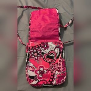 Girls Pink Justice Handbag Purse Peace Sign, Heart, Star, Flower